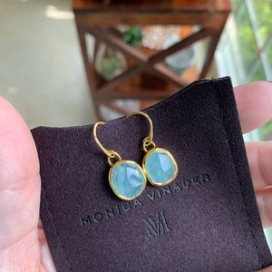 Monica Vinader Siren Aquamarine Earrings